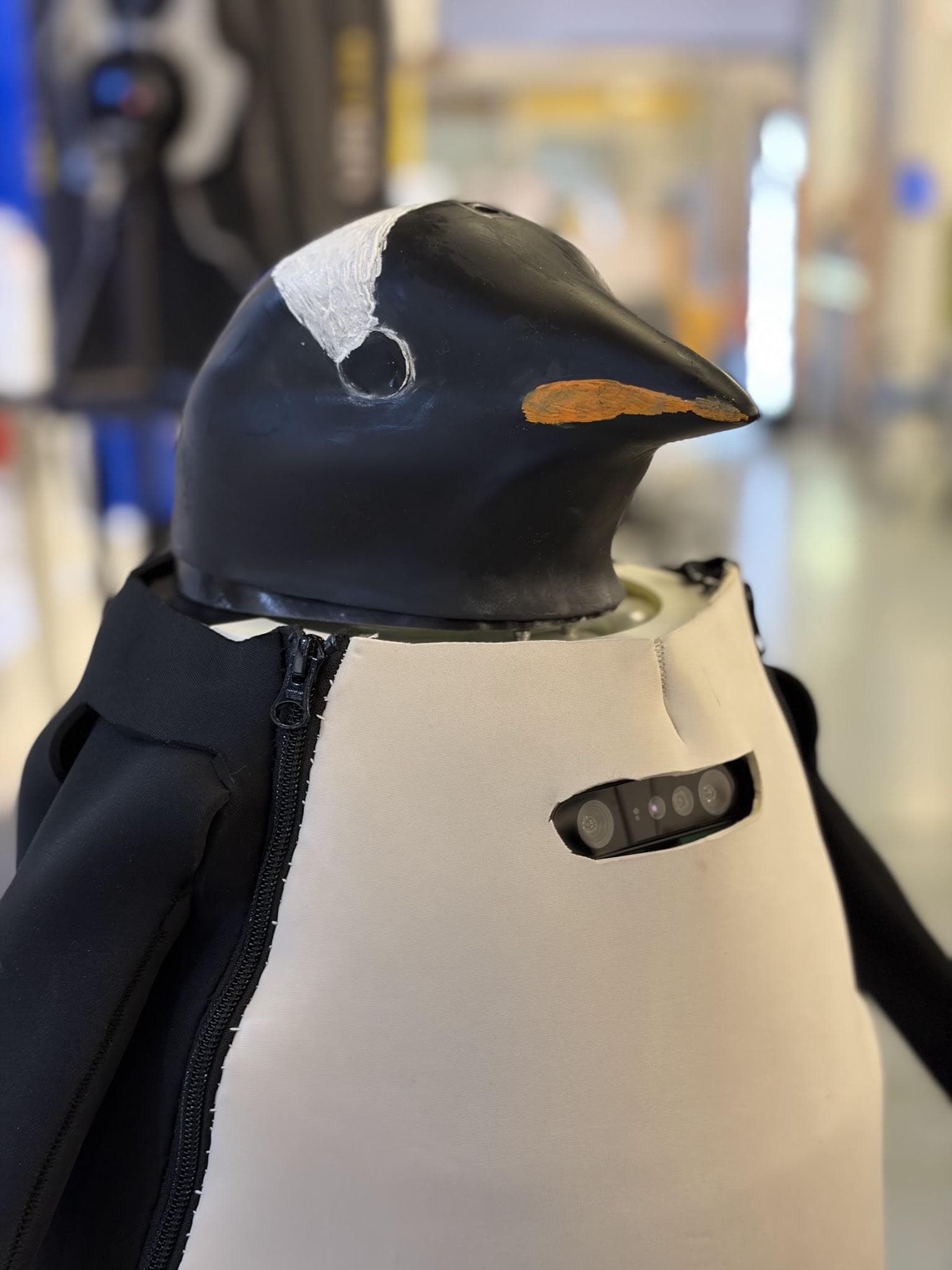 PANGUAN in its penguin-shaped outer shell.