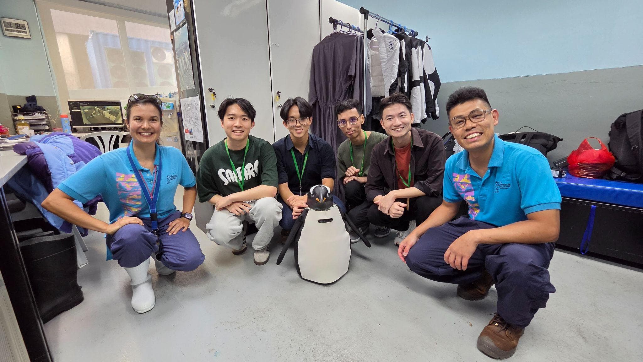 PANGUAN and the site-test team after the Ocean Park evaluation.